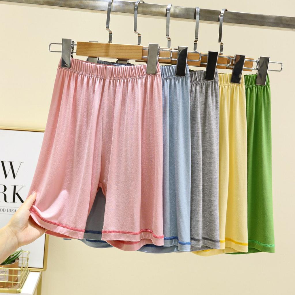 Modal Children's Sleep Pants Thin Loose Shorts for Boys and Girls Casual and Versatile Medium and Large Children's Ice Silk Five Inch Beach Pants