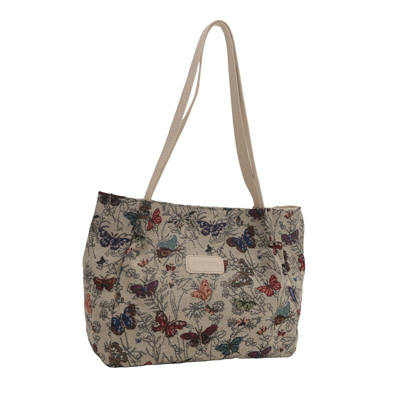 

Нишевые женские сумки Новые вместительные наплечные сумки Повседневные универсальные холщовые сумки Сумки для ленивого класса 34*13*25 белый