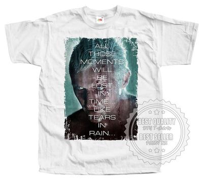 BLADE RUNNER 1982 v37 Koszulka Tee Roy Batty Plakat BIAŁY rozmiary S do 5XL