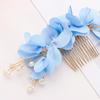 Mode Hochzeit Haar Schmuck Haar Kämme Braut Clips Rote Blume Haarspange Brautjungfer Tiara