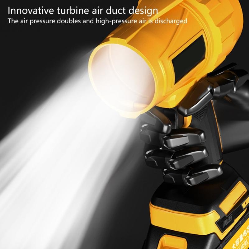 Power Handheld Violent Blower Fan Jet Blower Cooling Fan Adjustable Speed for Car Outdoor Garden Leaf Blowing