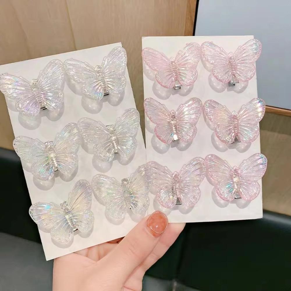 Bangs Clips Butterfly Duckbill Cute Sweet Girl Hairpin New Butterfly Hair Clip