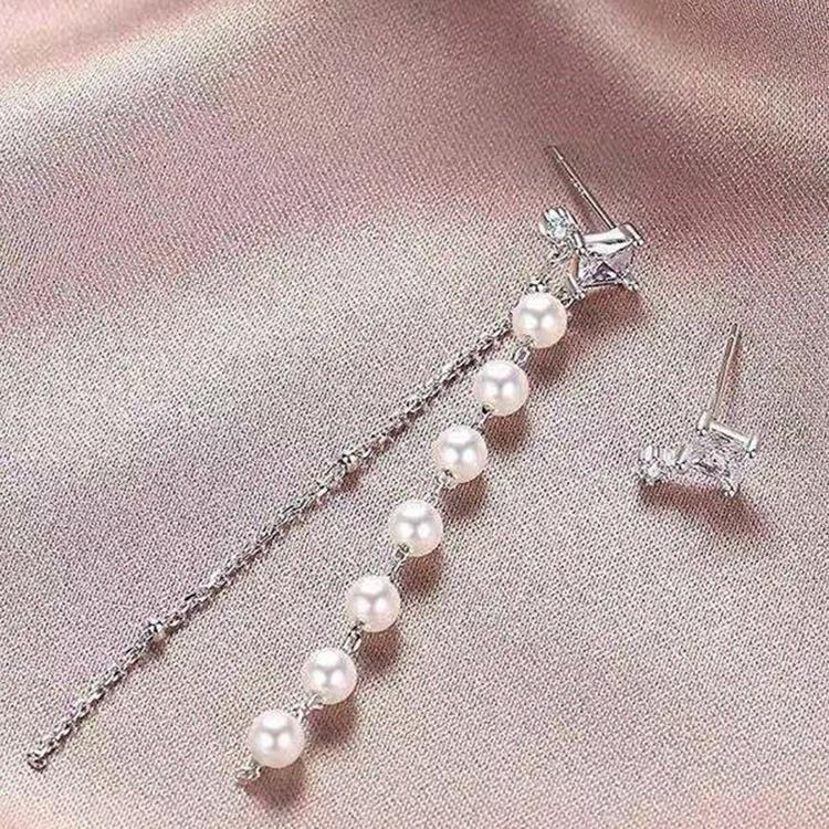 Niche High-End Tassel Earrings: 925 Sterling Silver Heart Studs for Women - Cute Japanese Design