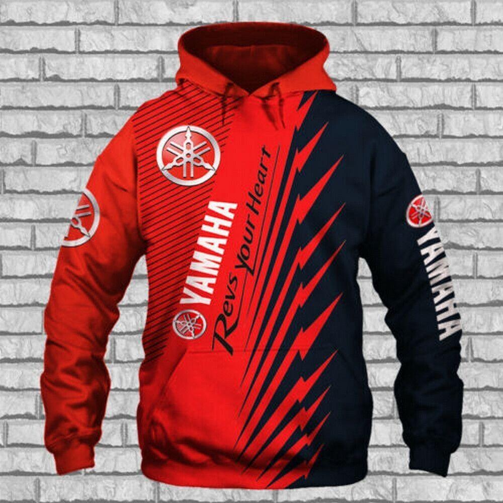 2025 Spring/Summer New 3D Printed Yamaha Motorcycle Off Road Hoodie for Extreme Sports Adventure Men's and Women's Hoodies