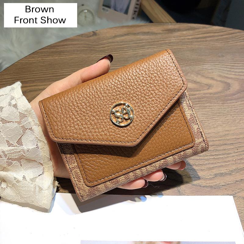 2024 Короткие женские кошельки из натуральной кожи — фото 3