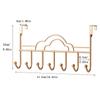 Modern Cast Iron Cloud Door Topper Rack, Wall-Mounted Metal Clothes Hanger, No Drilling Required, for Bags, Towels, Hats, Bathrobes
