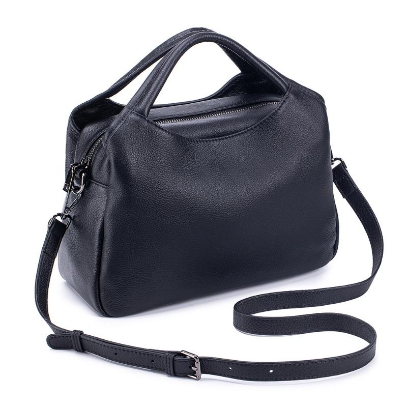 New leather large-capacity casual women's bag soft leather texture portable shoulder bag simple Korean version messenger bag versatile