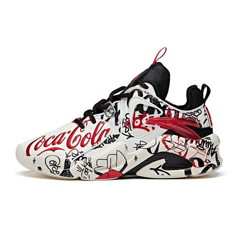 New ANTA X Coca Cola Badao 'White Black Red' Women's 122018088S-1