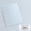 3D Laser Nail Stickers - Russian Symbols, Letters, Numbers for Influencer Style