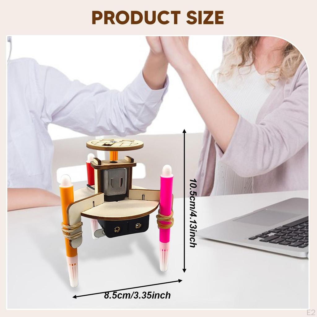 Doodling Robot Building Toys Stem Craft Kits for Kids Interactive Physics Construction Teaching Aids