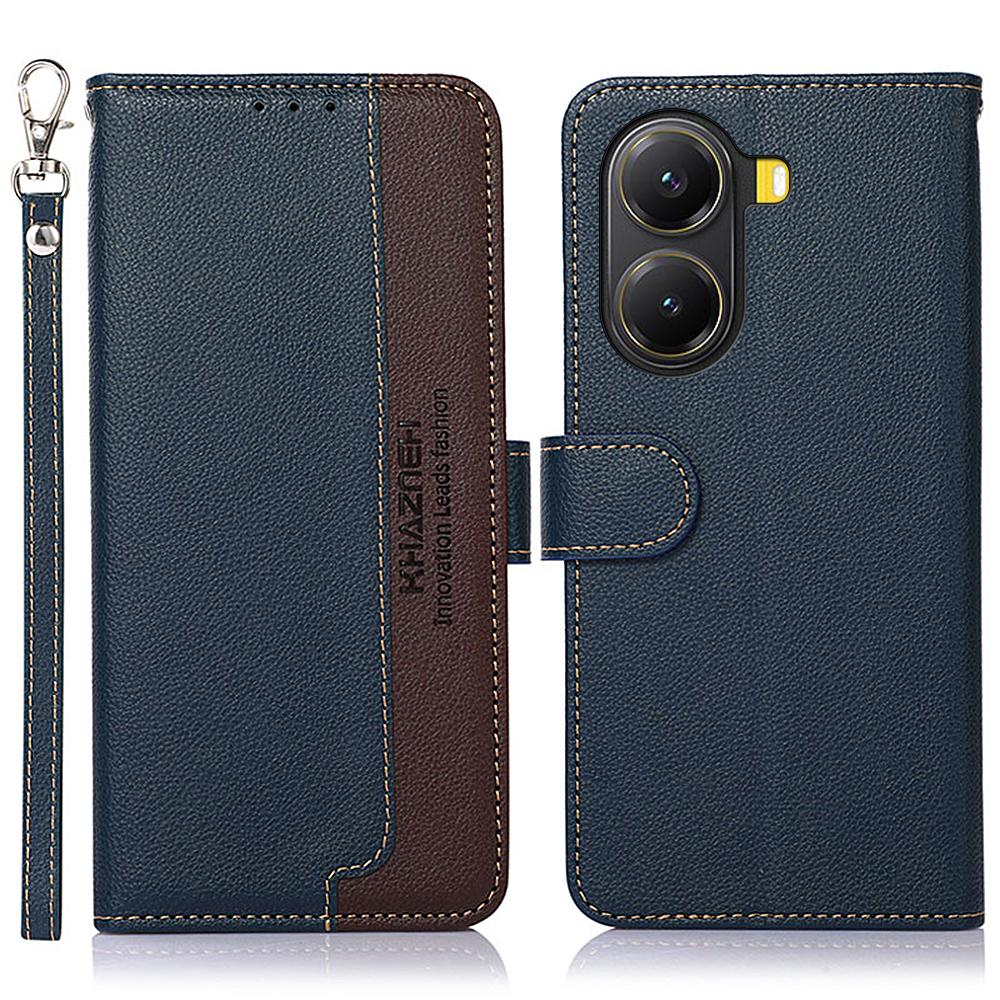 KHAZNEH For Xiaomi Poco X7 Pro 5G/Redmi Turbo 4 5G Case RFID Blocking Wallet PU Leather Phone Cover