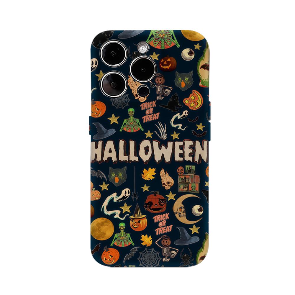 

Halloween Icons Collage Phone Case for IPhone 16 15 14 13 12 11 X XS XR XSMAX 7 8 Pro Max Plus Double-layer Back Cover IPHONEXSMAX