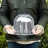 Wiederverwendbare Pflanzenschutzhaube Mini-Gewächshaus mit 18 Metallstäben 10 Pflanzenetiketten Garten-Cloche Domglockenabdeckung