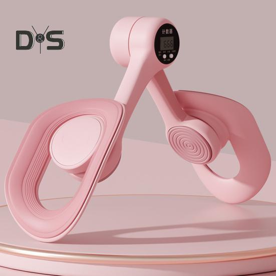 Thigh Master with Counter Pelvic Floor Muscle Trainer Portable Women Inner Thigh Leg Hip Exerciser Toner Home Gym Workout Fitness Equipment