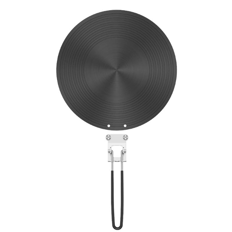 Round Aluminum Heat Conduction Plate Quick Defrosting Tray for Gas Stove Folding Design 6mm Thickness Ideal for Cooking