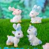 Resin Crafts Elk Miniature Figurines Cartoon Micro Landscape Ornaments  Outdoor Yard Decor