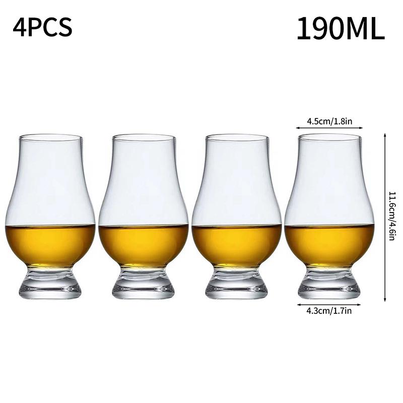 1/2/4/6 stk Whiskeyglass Scotch Likør Barutstyr Øl Brennevin Vinglass XO Whiskey Krystallglasskopp Scotch Likør Vinglass