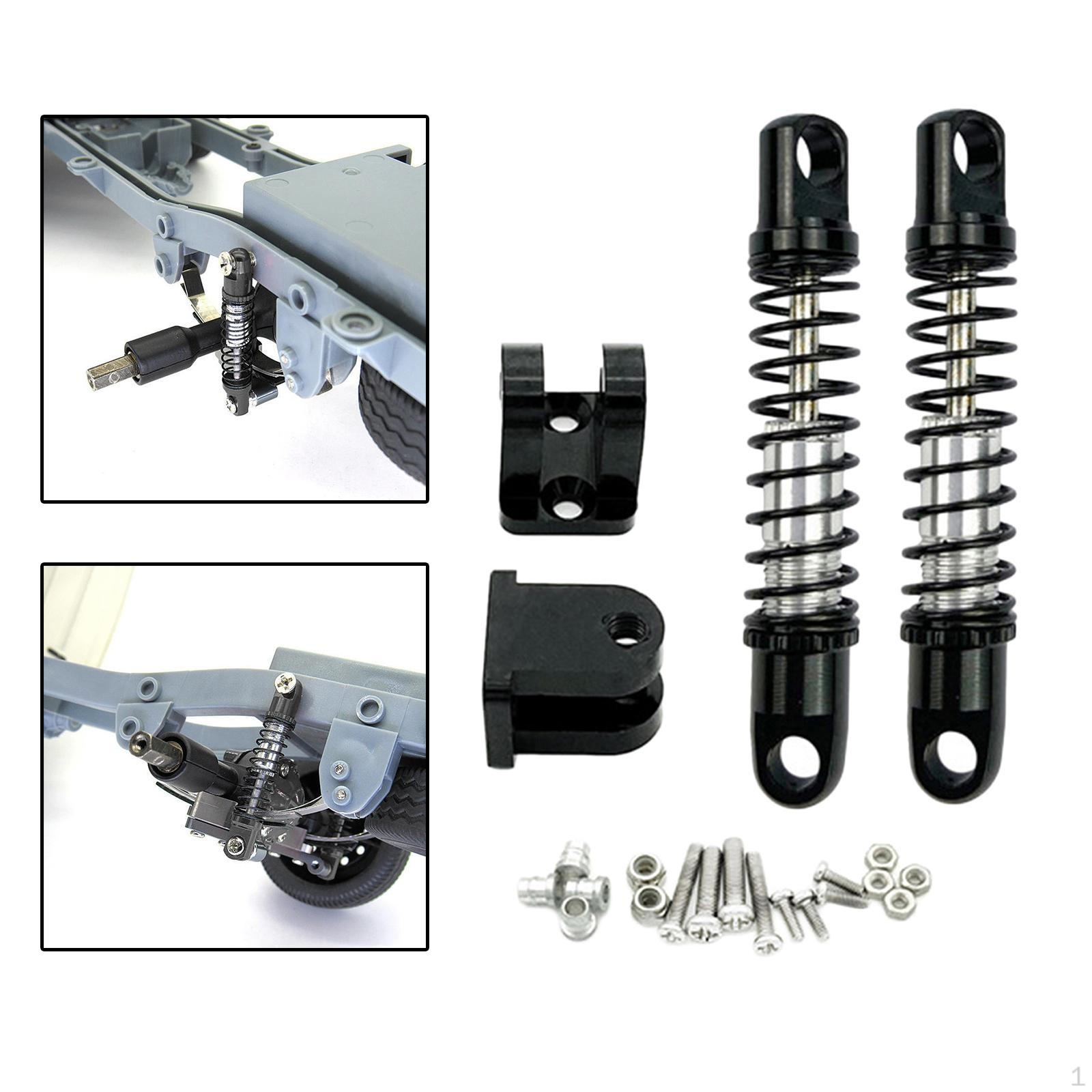 

Aluminum Alloy Front Shocks with Fixed Seat Spring 1/16 RC Replacement Assembly чорний