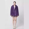 Environmentally friendly imitation mink fluff jacket pajama collar top casual commuting style