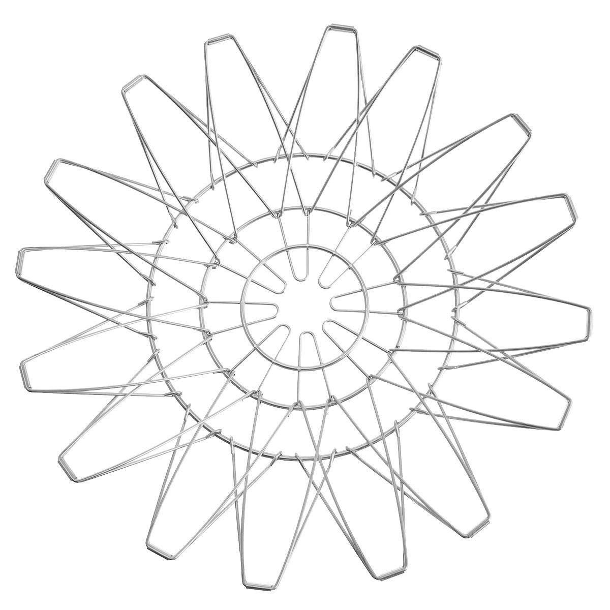 

Stainless Steel Deformable Fruit Basket Foldable Deformable Wire Fruit Basket Drain Vegetable Serving Tray Drain Room Bathroom