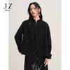 JUZUI Women's 2025 Winter Chinese Style 100% Wool Round Neck Short Coat