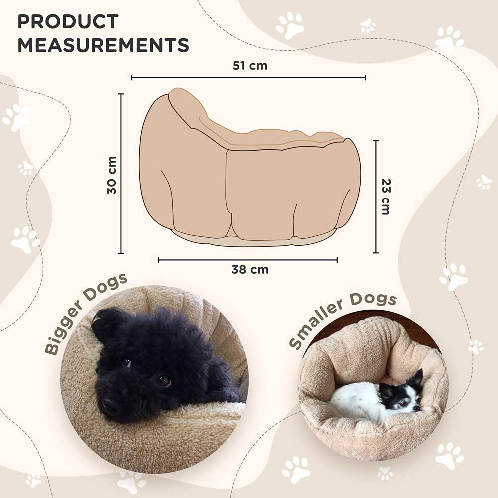 Washable Dog Bed for Winter for Small and Fluffy Stretchable Warm Genuine Domestic Brand UK Elements Product (Perfect Cats, Dogs, Puppies) Bed,
