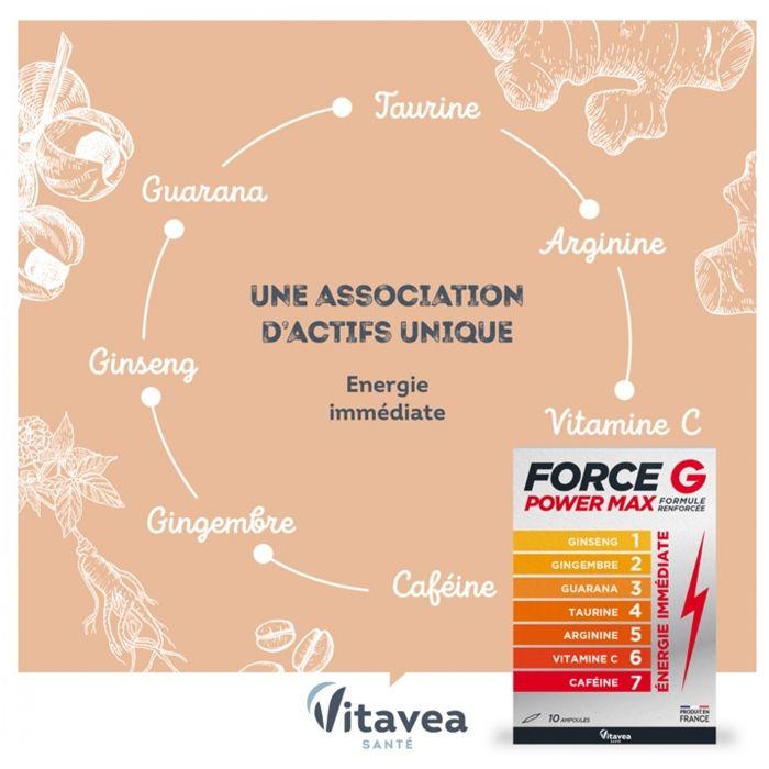 Nutrisanté Force G Power Max Formule Renforcée 20 ampoules
