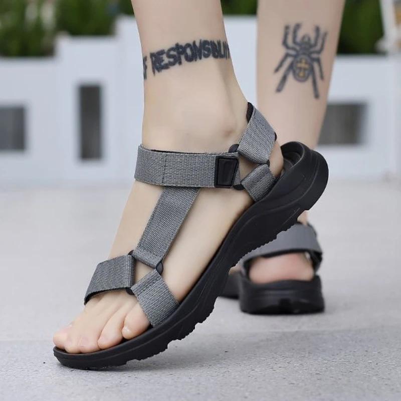 Trekking Men's Sandal Outdoor Sports Expensives Open Toe Color Luxury H Barefoot New Casual High Quality Adult Male Shoe