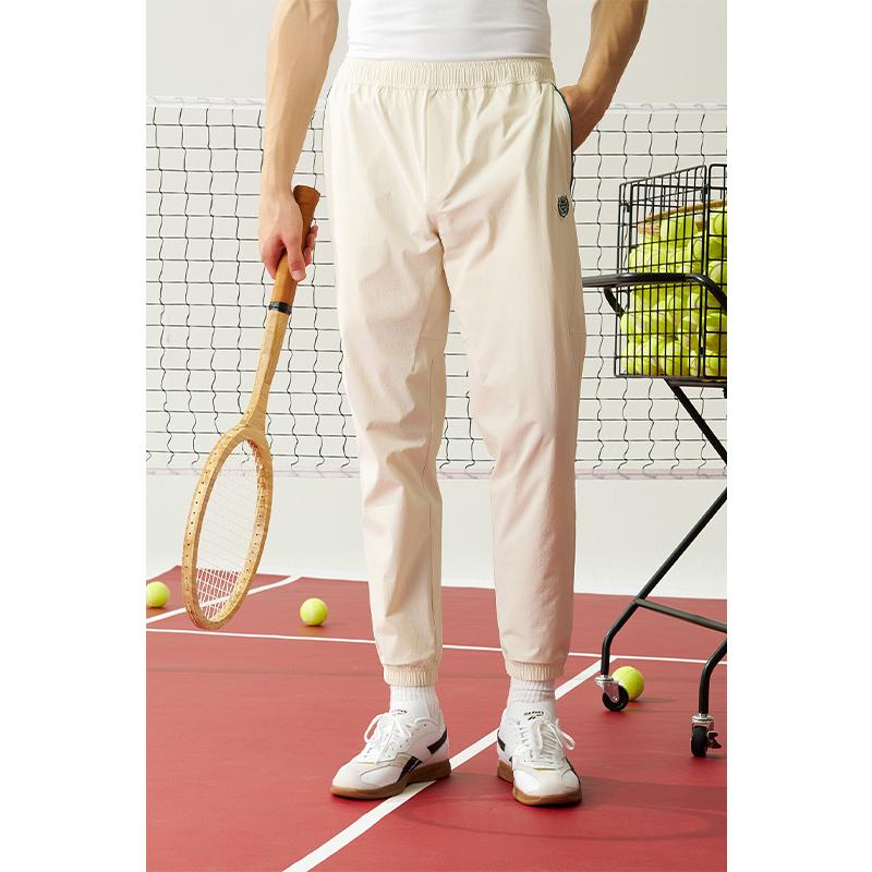 Reebok Fashionable Comfortable Versatile Woven Casual Pants Men Bottoms Off-White 24FRC633MGW2