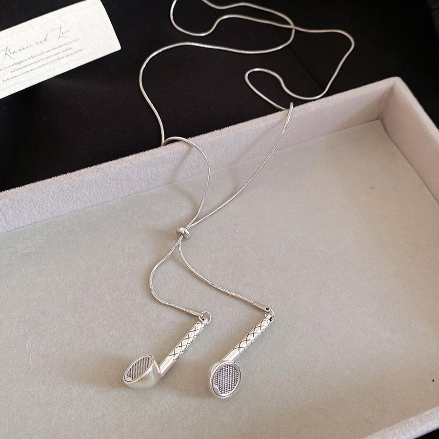 Tiger s Eye Pearl Pendant Necklace Personality ins Simple Versatile Clavicle Chain Light Luxury Sweater Chain