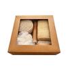 6/7pcs Bath Set SPA Scrubbing Towel Bath Brush Foot Grinding Stone Sisal Bath Flower Set Holiday Gift Box Bathroom Accessories