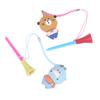 Plastic Tee Golf Tee With Rope Cartoon Pattern Anti-Lost Ball Rack