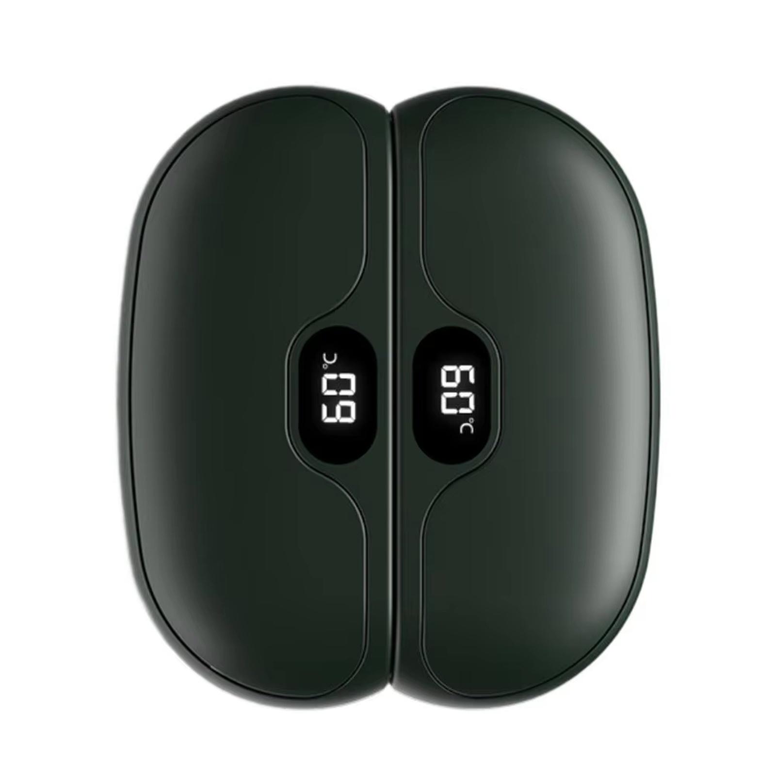 

Магнитная грелка для рук с подогревом - USB зарядный чехол, раздельная конструкция, фонарик one size зелёный