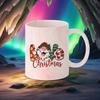 Christmas Themed Mug Santa Hat Pattern Coffee Mugs Santa Design Breakfast Cup Red Green Series Ceramic Cups Best Gift For Xmas