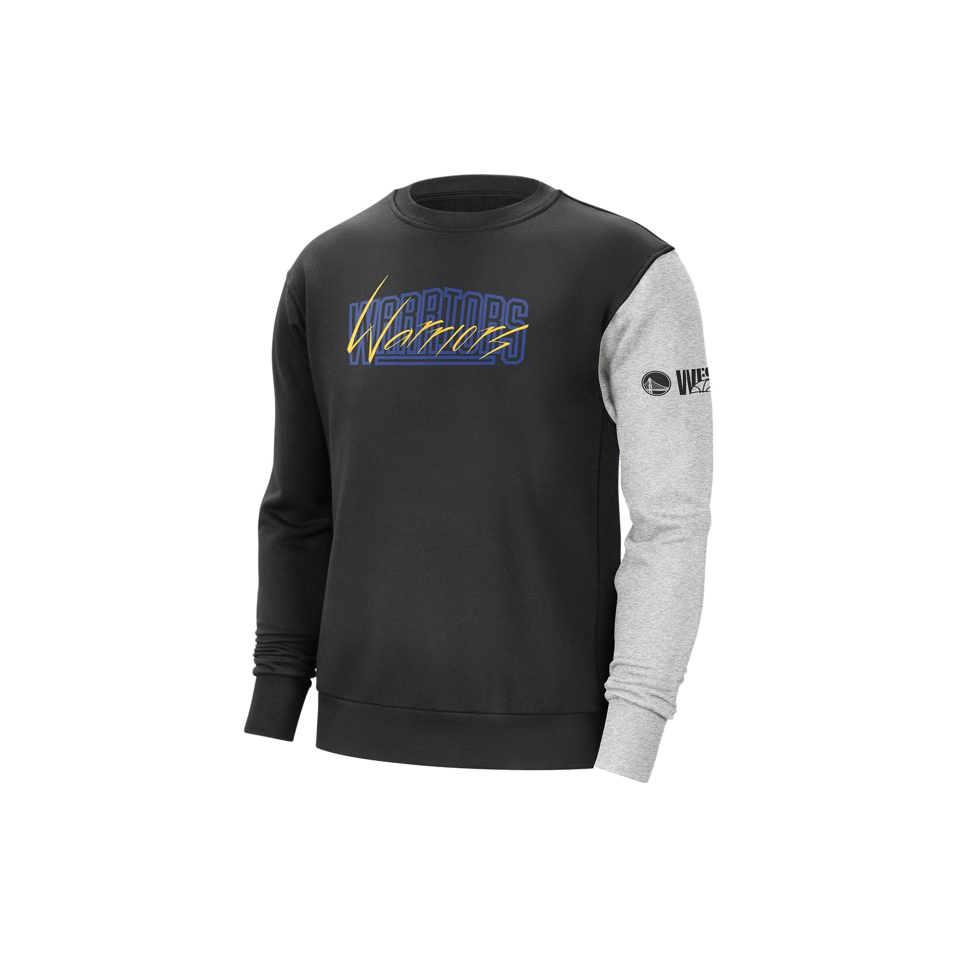 Nike x NBA Golden State Warriors Courtside Sweatshirt Black Men s DR9343-010 M