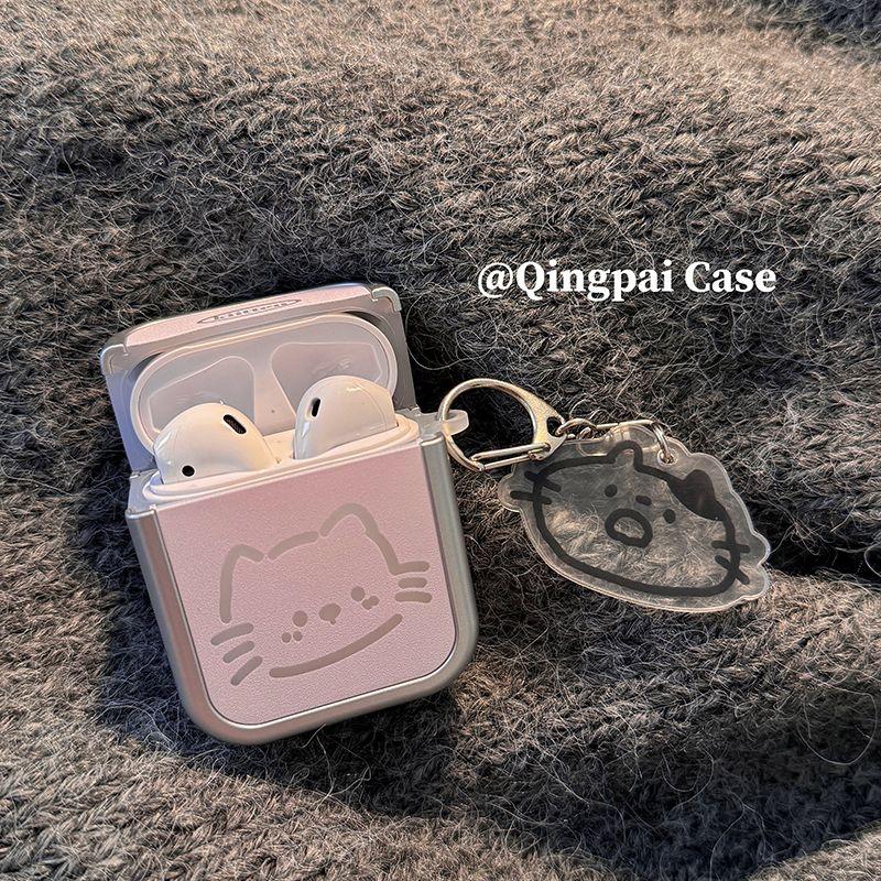 

Чехол Новое поступление Airpodspro2 Apple Второе поколение Защитный чехол Защитная накладка для наушников 3-е поколение Чехол для наушников Всесторонний мягкий чехол Apple Airpods Pro Line cat + pendant