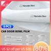 Bilklistermärke 8 st PVC Genomskinliga Bilens Dörrhandtag Handledsskål Dekorationsklistermärken För Mercedes Benz AMG W124 W202 W203 W204 W210 W211 Ac