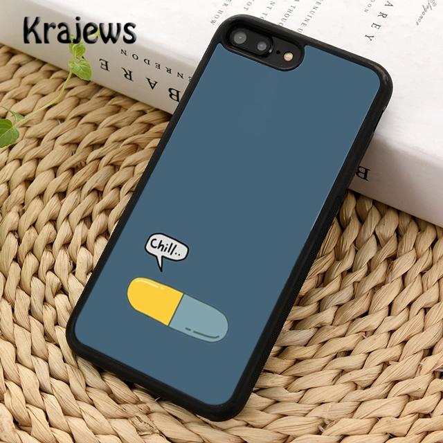 

Мягкий чехол для телефона Krajews Medical Chill Pills для iPhone 14 5 6s 7 8 plus XR XS 11 12 13 pro max Samsung S21 S22ultra Samsung S22ultra
