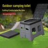 Portable Folding Camping Toilet for Outdoor and Emergency Use, Suitable for Children