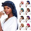 Long Tie Satin Sleep Cap Breathable Hair Care Bonnet New Bowknot Braid Bonnet  Night Use