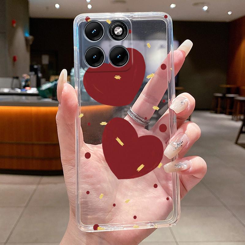 Etui Na Motorola Edge 70 Fusion Przezroczyste Luksusowe Modne Motyl Kwiaty Miękki TPU Silikonowy Pokrowiec Na Telefon dla Edge70 Fusion Zderzak