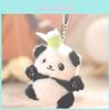 Pullout Little Panda Plush Keychain With Detachable Bamboo For Kids And Collectors