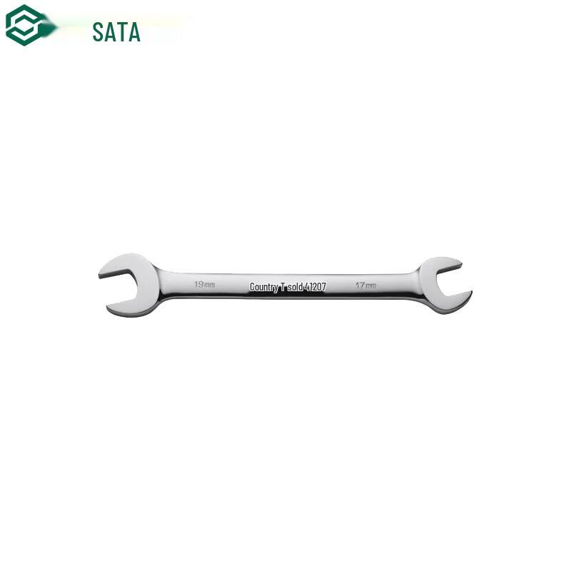 SATA Full Polished Double Open-End Wrench 14x17MM
