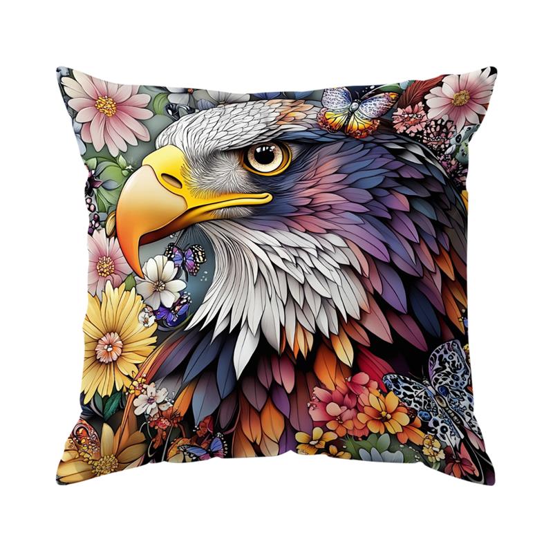 1 Pc Eagle Pattern Pillow Cover For Home Living Room Bedroom Sofa Office Decorative Pillowcase Soft Throw Pillows 45*45 Cm
