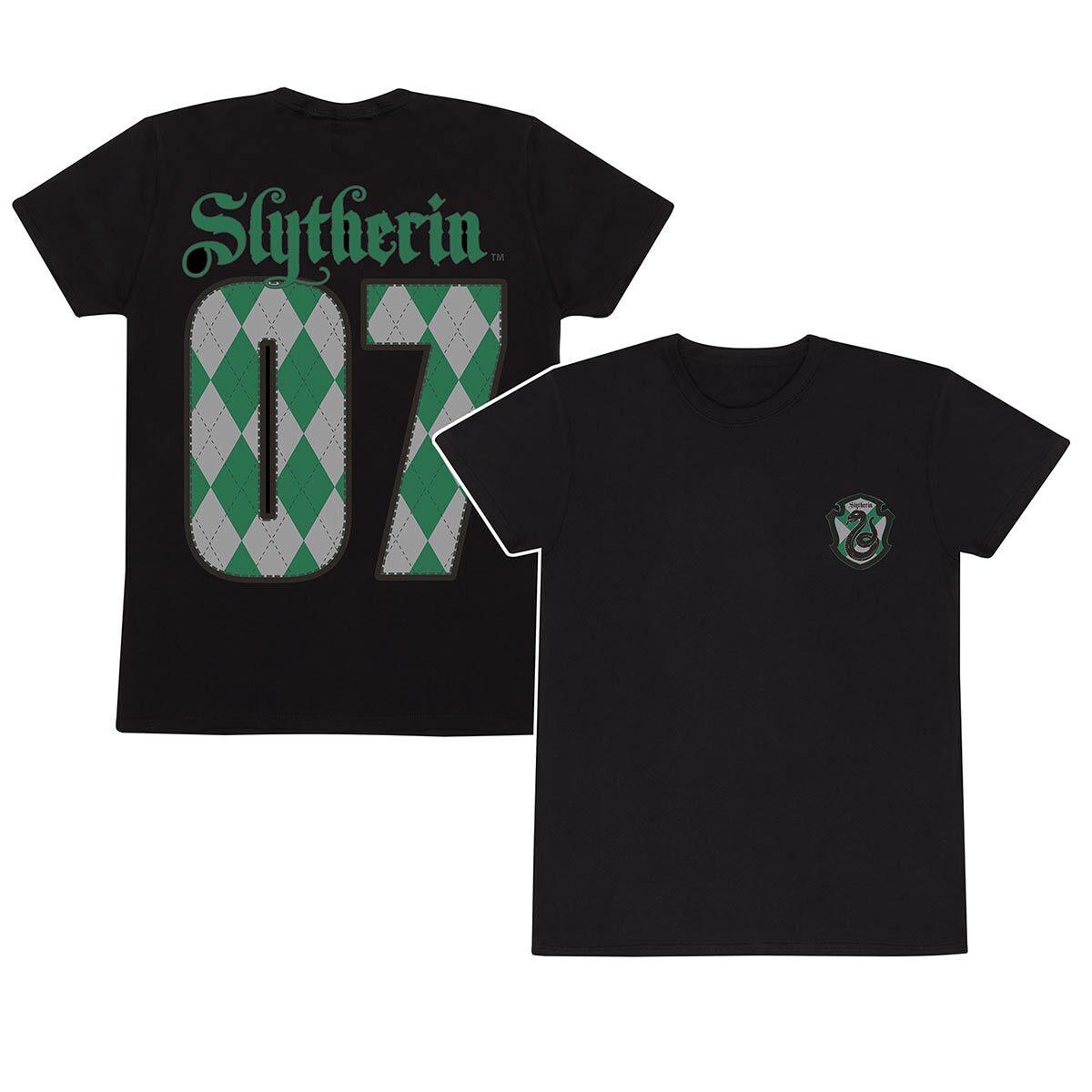 Harry Potter Quidditch Slytherin Unisex Adults T-Shirt L