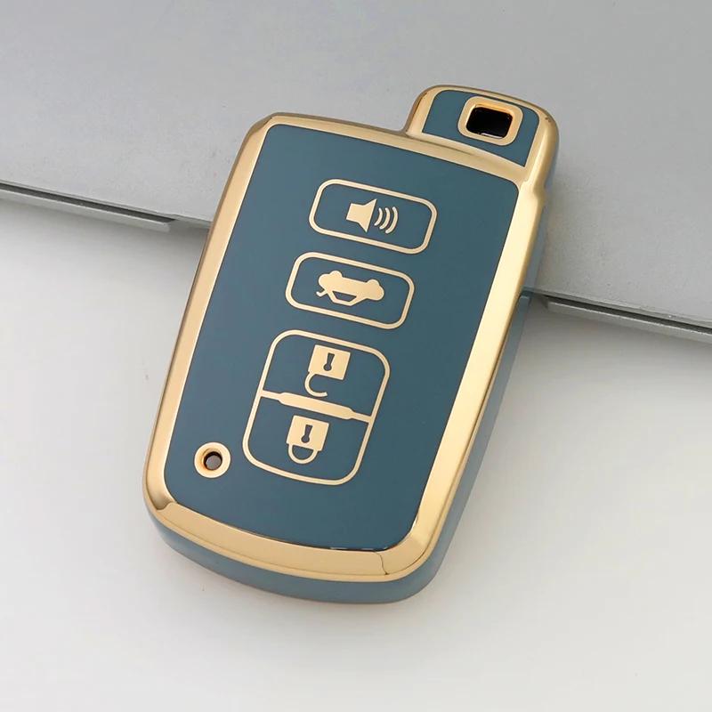 2 3 4 Buttons TPU Car Key Case for Toyota Prius Plus Auris Avalon Verso Rav 4 Corolla 2013 Yaris Hybrid Remote Keychain