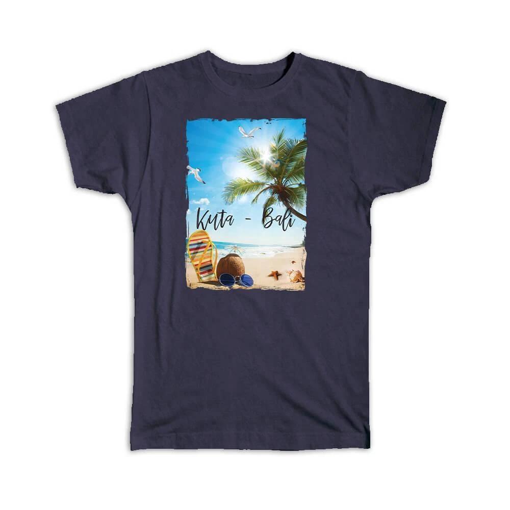 Gift T-Shirt : Kuta Bali Indonesia Coconut Sunglasses Flip Flops XL