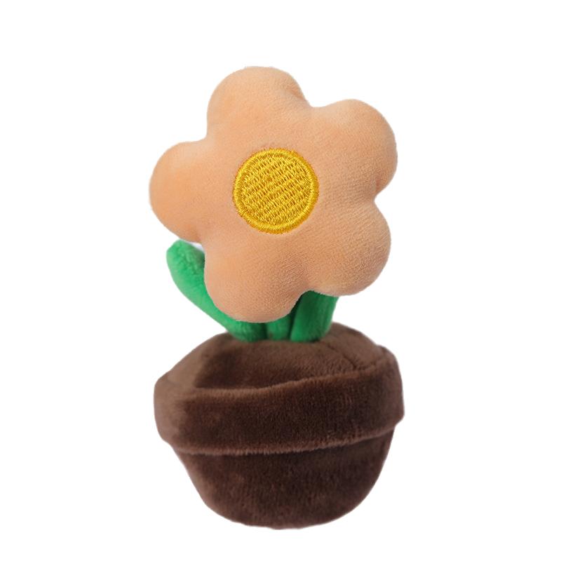 

Плюшевая игрушка-горшок, брелок, украшение для рабочего стола, детский подарок оранжевый