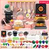 Children's Play Kitchen Toy Set, Girls' Cooking Mini Kitchenware, Baby Simulation Cutting Fruits