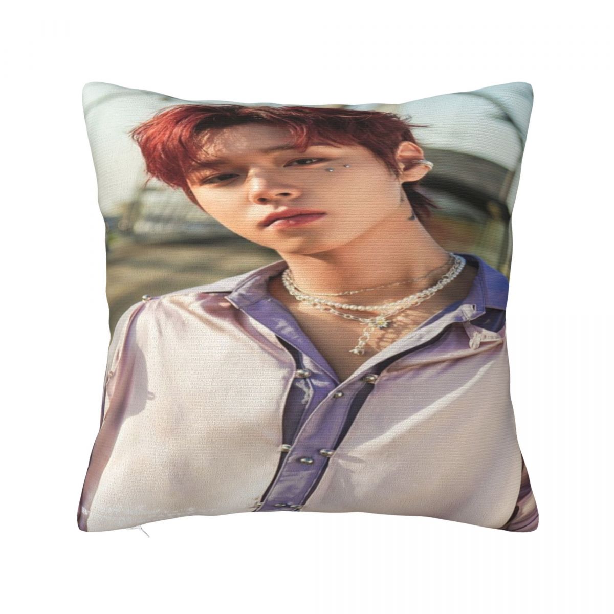 Park Ji Hoon Fan Gift Pillowcase Merch Soft Cushion Cover Pillow Covers Seater Decorations Zippered Multi Size 12x12Inch